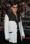 Johnny Depp at the premiere of Pirates of the Caribbean: On Stranger Tides in May 2011.