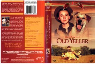 DVD rear and front cover to "Vault Disney Collection: Old Yeller"