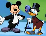 Mickey with Scrooge McDuck in "House of Scrooge"