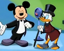 Mickey con Gilito McPato.