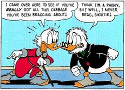 Scrooge confront Glomgold