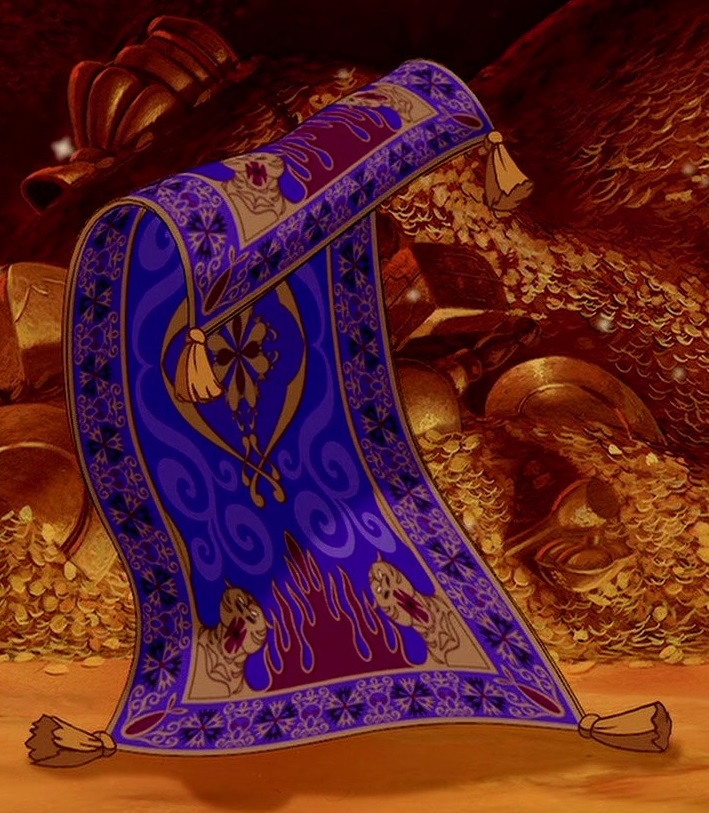 Aladdin Magic Tappeto, The Magic Carpet, Tappeto Volante, Tappeto  Fantastico, Magic, Tappeto Antiscivolo per Soggiorno, Tappeto Oro -   Italia