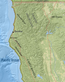 Northern California Map USGS Topography2