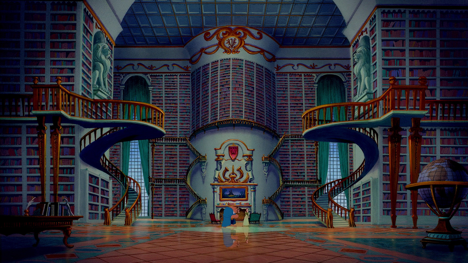 princess belle castle background