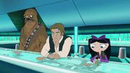 Phineas and Ferb Star Wars Isabella, Solo and Chewie