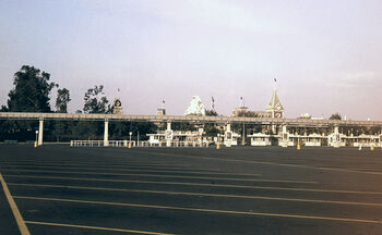 Disneyland Parking Lot empty