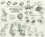 Donald date models.jpg (112 KB) A model sheet for this cartoon, under the working title "Donald's Date"