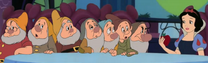 Mocoso, los Enanitos y Blancanieves.