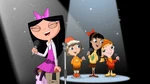 Milly, Katie, and Ginger singing with Isabella in their winter wear