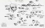 Sketches of Megara's eyes by Ken Duncan.