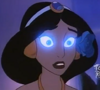 Jasmine catching amnesia after smelling the Blue Rose of Forgetfulness