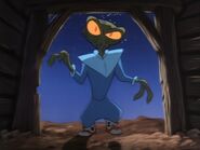 Shorty disguised as an alien