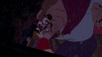 The Beast letting Gaston go, but warning him never to return