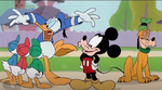 Donald meets Goofy-fied versions of Huey, Dewey, Louie, Pluto & Mickey Mouse.