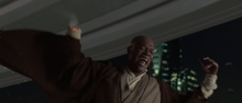 Mace Windu about to die