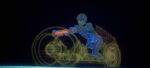 A Light Cycle appears around Tron.