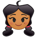 Penny's emoji for Disney Emoji Blitz.