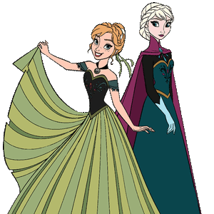 frozen anna and elsa coronation dresses