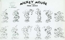 Mickey Beanstalk model sheet