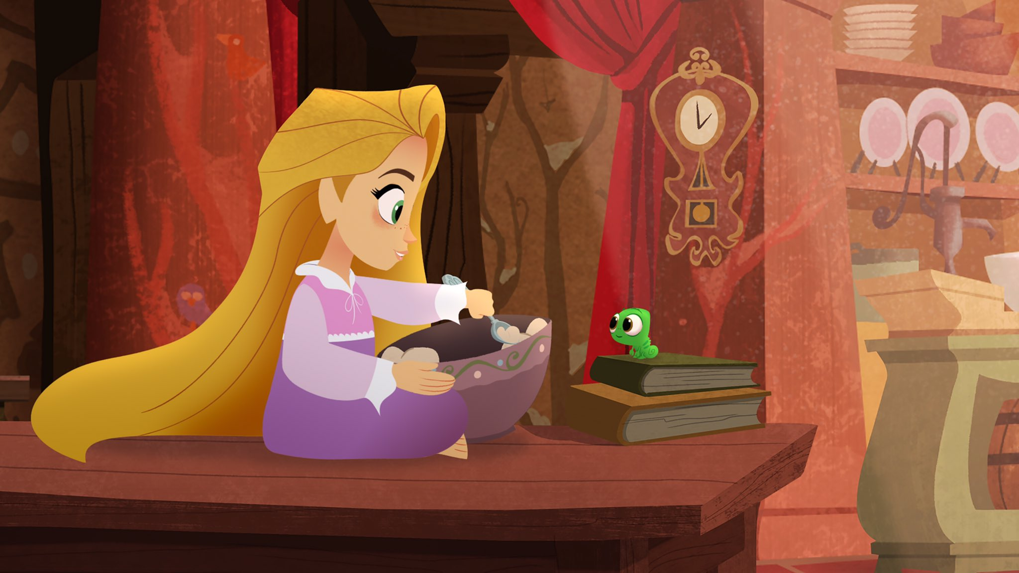 Pascal and Rapunzel - Paint By Numbers - Painting By Numbers