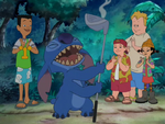 T.J. and the gang with Stitch.