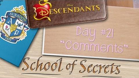 Day 21 Comments School of Secrets Disney Descendants