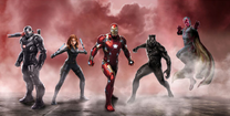 La Viuda Negra en el equipo de Iron Man en Captain America: Civil War.