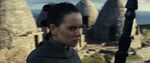 Rey becomes annoyed that Luke refuses to listen to her while she tries to convince him to help the Resistance.