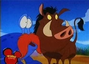Bruce with Pumbaa