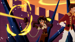 Varian during the battle