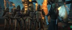 Wolffe phase 1 armor in Season 3 Episode 21 "Padawan Lost". He is the lead clone behind General Plo Koon.