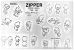 Zipper model sheet