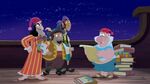 Hook, Sharky, Bones and Smee