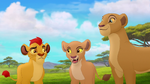 Kion with his mother and sister