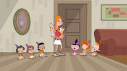 Candace with babies