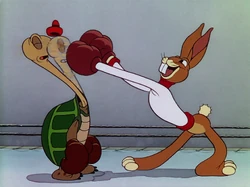 Toby Tortoise Returns scene Max punches Toby's head