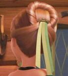 Anna's hairstyle from the back view