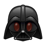 Darth Vader's emoji for Disney Emoji Blitz.