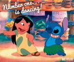 Lilo and Stitch - Netflix - Number one...is dancing