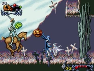 Jack using the Pumpkin Bomb.