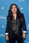 Hayek attending the 2019 D23 Expo.
