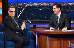 Tom Hanks visits Stephen Colbert
