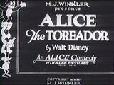 Alice the Toreador