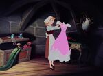 Cinderella receives her finished dress from the mice