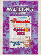 This film is featured in a preview poster of summer 1971 releases, along with The Million Dollar Duck and a re-release of Pinocchio.