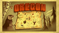 S1e1 gravity falls oregon map