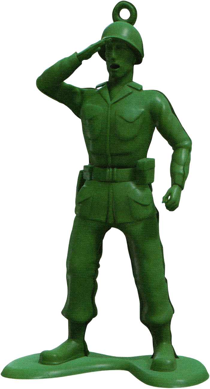giant green army man
