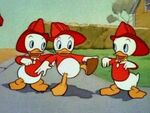 Huey, Dewey and Louie in "The Fire Chief"