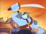 Genie as a Samurai warrior