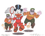 The Beagle Boys after Scrooge, by Don Rosa